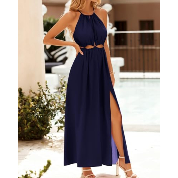 Stylish BTFBM Women Halter Summer Dress for All Occasions