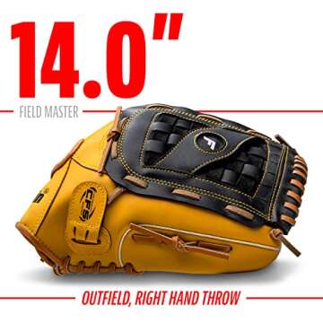 Affordable Franklin Sports Baseball and Softball Glove - 14"