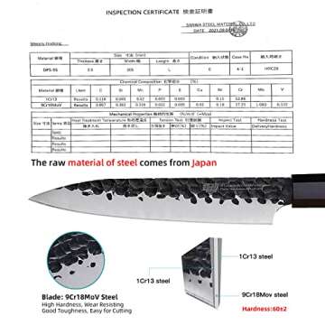 FINDKING Dynasty Series Kitchen Utility Knife, Multi-Purpose Japanese Paring Knife, 9Cr18MoV High Ca...