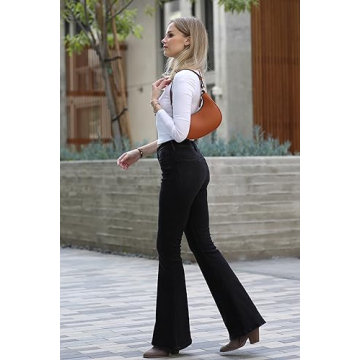 Small Crescent Shoulder Bag in Black - FashionPuzzle