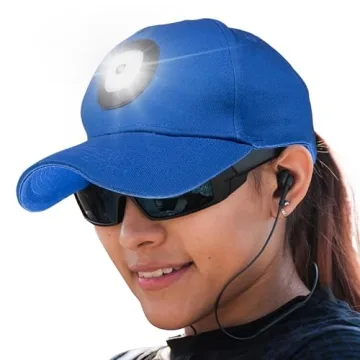 Headlightz Rechargeable LED Baseball Cap - Built-in USB Light with 3 Brightness Levels, Perfect for ...