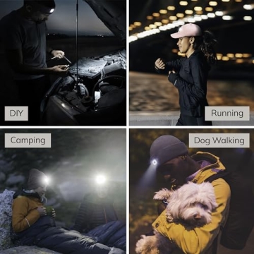 Headlightz Rechargeable LED Baseball Cap - Built-in USB Light with 3 Brightness Levels, Perfect for Running, Walking, Camping - Hands-Free Lighted Hat for Men & Women - As Seen on National TV - BLUE