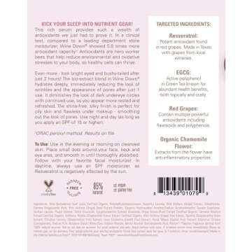 Farmhouse Fresh Wine Down Overnight Super Antioxidant Recovery Serum, 1 Fl Oz