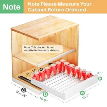 Pull Out Cabinet Organizer with Adhesive Nano Film: Heavy Duty, Easy Installation, Perfect for Kitch...