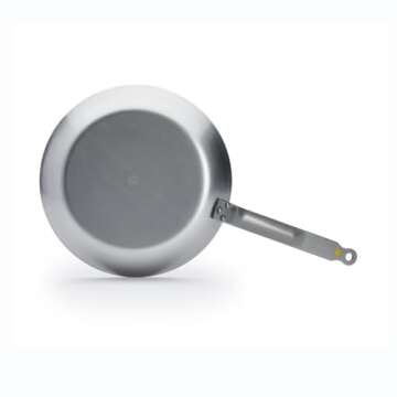 de Buyer MINERAL B Carbon Steel Fry Pan - 11” - Ideal for Searing, Sauteing & Reheating - Naturally Nonstick - Made in France