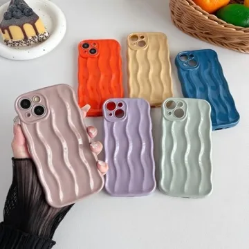 Stylish Caseative iPhone 14 Case with Water Ripple Pattern