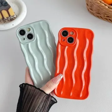 Stylish Caseative iPhone 14 Case with Water Ripple Pattern