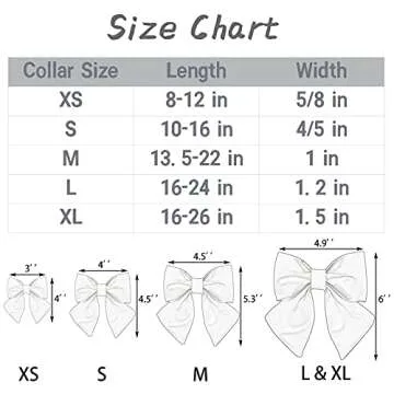 Lionet Paws Easter Dog Collar with Bowtie, Bunny Dog Sailor Bow Collar with Metal Buckle for Dogs and Cats, Adjustable Comfortable Eggs Dog Collar Girl Gift, S, Neck 10-16 in