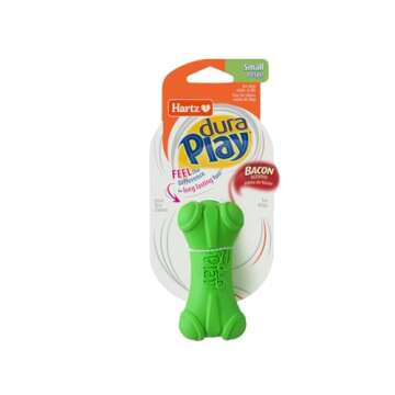 Hartz Dura Play Bacon Scented Bone Dog Toy - Small