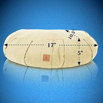 Organic Crescent Meditation Cushion – Perfect for All Ages