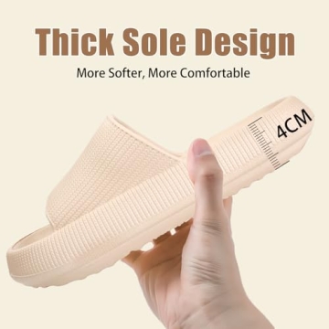 Rosyclo Cloud Slippers - Comfortable & Lightweight Shower Shoes