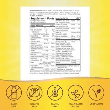 Nature's Way Alive! Women’s Gummy Multivitamin, 16 Vitamins & Minerals, Energy Metabolism*, Hair S...