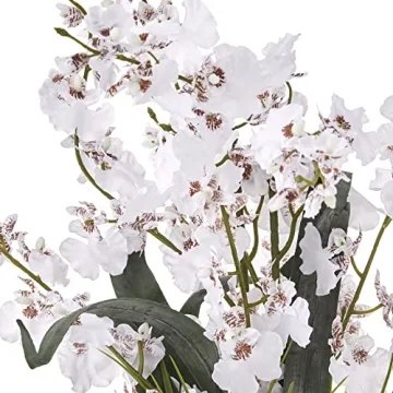 Nearly Natural Dancing Lady Orchid Silk Flower Arrangement