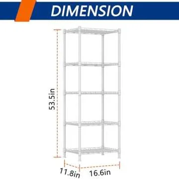 REGILLER 5-Wire Shelving Unit for Smart Storage Solutions
