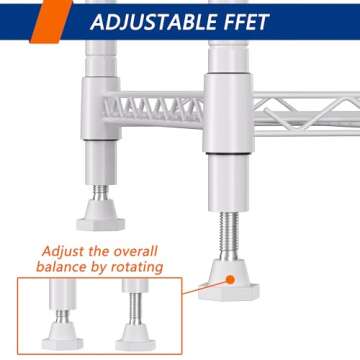 REGILLER 5-Wire Shelving Unit for Smart Storage Solutions