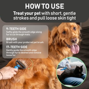 Maxpower Planet Grooming Rake - Dual-Sided Tool for Pets