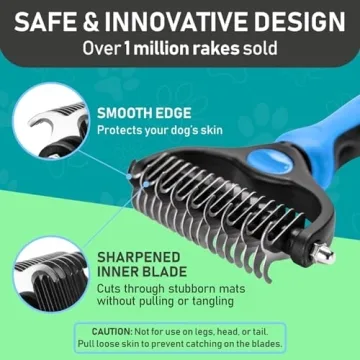 Maxpower Planet Grooming Rake - Dual-Sided Tool for Pets