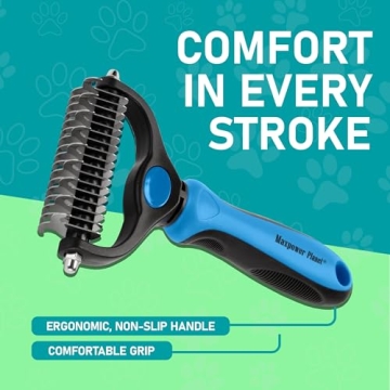 Maxpower Planet Grooming Rake - Dual-Sided Tool for Pets