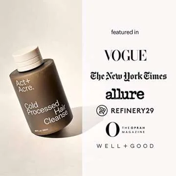 ACT+ ACRE Cold Processed Balancing Shampoo - Clarifying Cleanse for Build Up - Sulfate Free Gentle Hair Treatment with Moringa Oil - Moisturize and Strengthen Damaged Hair (10 Fl.oz)