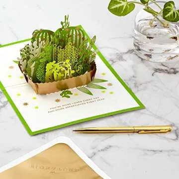 Hallmark Signature Paper Wonder Pop Up Mothers Day Card (Succulents, More Love Every Day) (1299RZH1123)