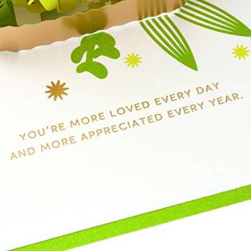 Hallmark Signature Paper Wonder Pop Up Mothers Day Card (Succulents, More Love Every Day) (1299RZH1123)