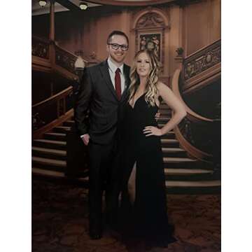 XXTAXN Women's Sexy Deep V Neck Split Cocktail Party Formal Bridesmaid Maxi Dress Black