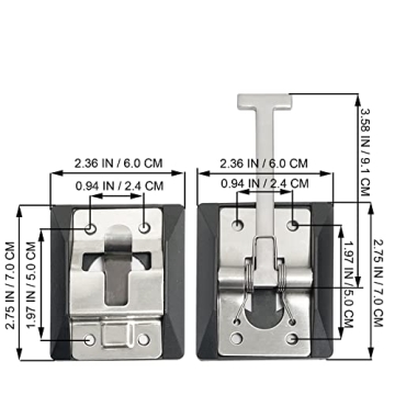 Ganlandy RV Door Holder - Stainless Steel Entry Latch for Trailers