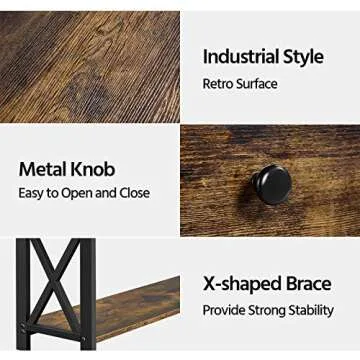 Yaheetech Console Table with Spacious Storage and Style