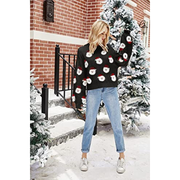 LUBOT Funny Christmas Sweater for Women - Cozy Holiday Style