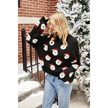 LUBOT Funny Christmas Sweater for Women - Cozy Holiday Style