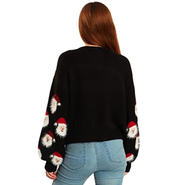 LUBOT Funny Christmas Sweater for Women - Cozy Holiday Style