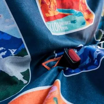 Sprints Party Size Towel, Rear Bench Protective Dog Car Seat Cover - Performance Microfiber…(National Parks)