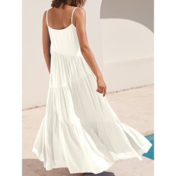 ANRABESS Women Summer Maxi Dress with Spaghetti Straps