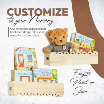 Stylish HILDZ Nursery Floating Shelves for Kids Rooms