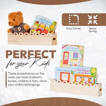 Stylish HILDZ Nursery Floating Shelves for Kids Rooms