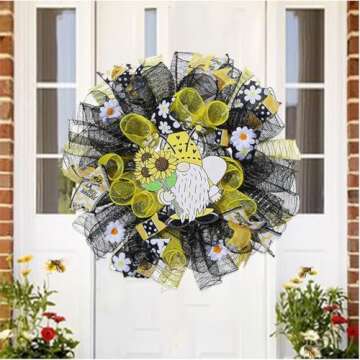 JStnana Black Deco Mesh Ribbon 10 Inch Crafting Essential