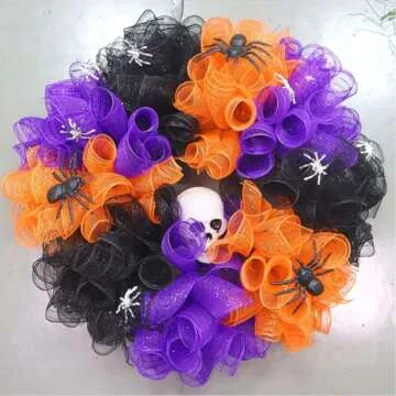 JStnana Black Deco Mesh Ribbon 10 Inch Crafting Essential