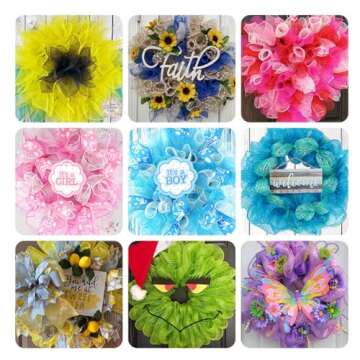 JStnana Black Deco Mesh Ribbon 10 Inch Crafting Essential