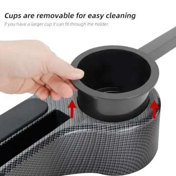 Roykaw Golf Cart Armrest with Cup Holder/Rear Seat Arm Rests Fit for EZGO/Club Car/Yamaha & Most Golf Cart, Upgrade 3rd Gen - with Phone Holder, No Drilling Required, Fit 1.0"/1-1/4" Square Tube Frame