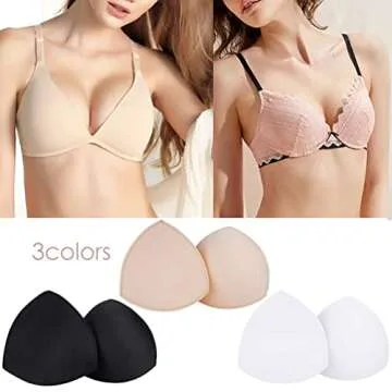 TAOHUA GARDEN Removable Bra Pads Inserts for A/B Cups