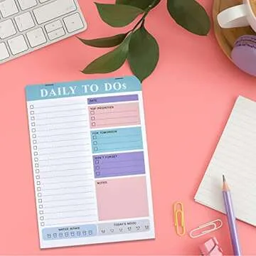 Abaokai Daily Planner To Do List Notepad Planning Notes, 7x10” Day Planner Note Pad for Work Planner, Academic Planner, Daily To Do List Planner