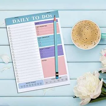 Abaokai Daily Planner To Do List Notepad Planning Notes, 7x10” Day Planner Note Pad for Work Planner, Academic Planner, Daily To Do List Planner