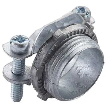 Halex 3/8 Inch Twin Screw Clamp Connectors - 100 Pack