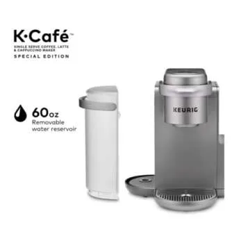 Keurig K-Cafe C Single Serve K-Cup Pod C Latte and Cappuccino Maker, 12, Nickel