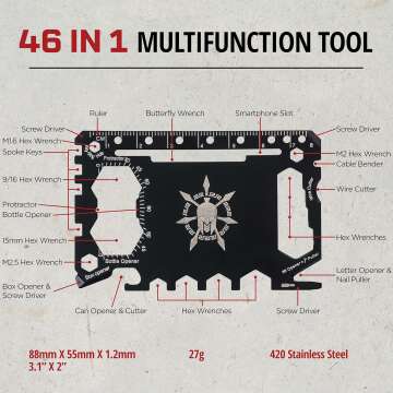 46-in-1 Everyday Carry Multitool for All Needs