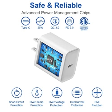 10 Ft iPhone Fast Charger, 2-Pack 20W Super Fast Charger with Long Fast Charging Cable for iPhone 14/13/12/11 Pro Max,14 Plus,Mini,Pro/XS/SE/XR/iPad