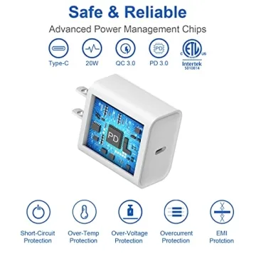 10 Ft iPhone Fast Charger, 2-Pack 20W Super Fast Charger with Long Fast Charging Cable for iPhone 14/13/12/11 Pro Max,14 Plus,Mini,Pro/XS/SE/XR/iPad