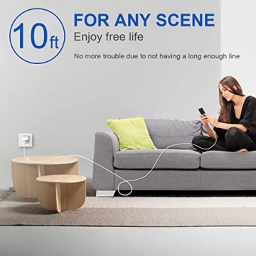 10 Ft iPhone Fast Charger, 2-Pack 20W Super Fast Charger with Long Fast Charging Cable for iPhone 14/13/12/11 Pro Max,14 Plus,Mini,Pro/XS/SE/XR/iPad