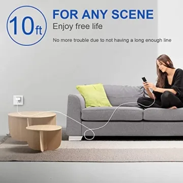 10 Ft iPhone Fast Charger, 2-Pack 20W Super Fast Charger with Long Fast Charging Cable for iPhone 14/13/12/11 Pro Max,14 Plus,Mini,Pro/XS/SE/XR/iPad