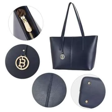 Stylish BOSTANTEN Genuine Leather Tote Handbag for Women